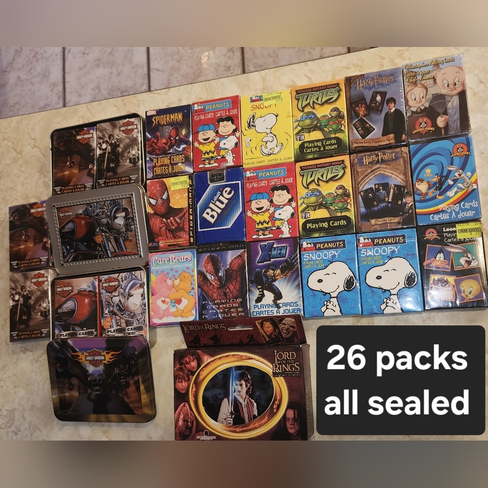 New Sealed Playing Card Packs